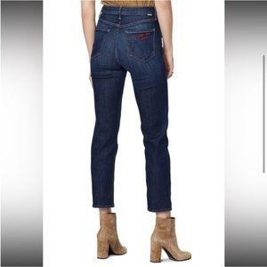 MOTHER | The Dazzler in Clean Sweep Made You Look Jeans (Red Embroidered) 27